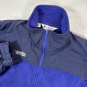 Columbia Titanium Fleece Jacket Blue Navy Women's Small Outdoor Gorpcore Heavy